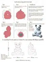 Urso em papercraft 3D para montar