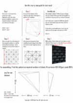 Geometrisches 3D-Wand-Papercraft