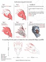 Adlermaske aus 3D-Papercraft