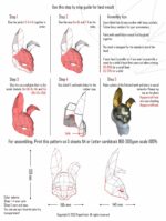 3D Papercraft Rabbit Mask