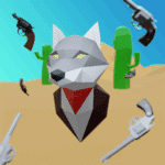 Loup en papercraft 3D