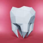 Molaire en papercraft 3D