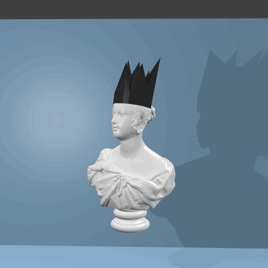 Papercraft Halloween crown en origami 3D