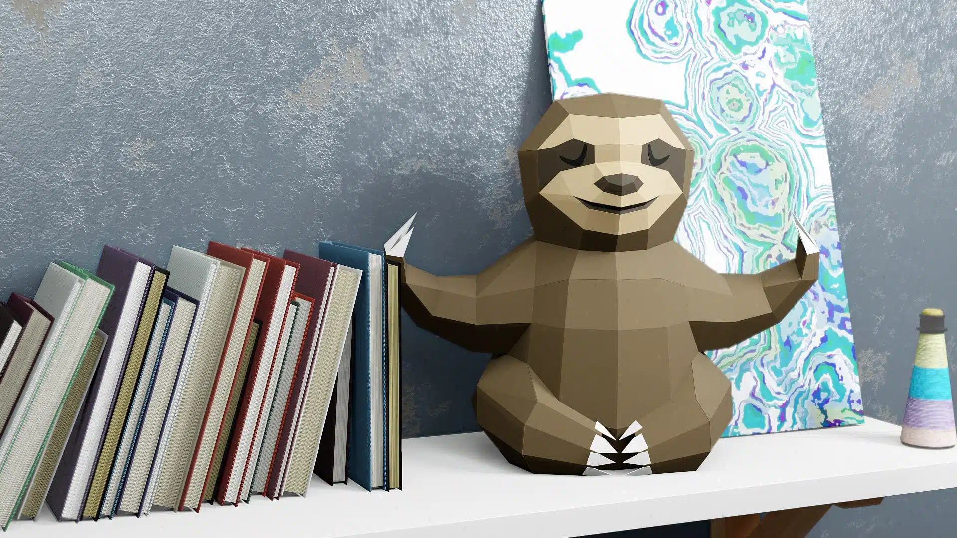 3D Papercraft Yogaslurf, weergave 7