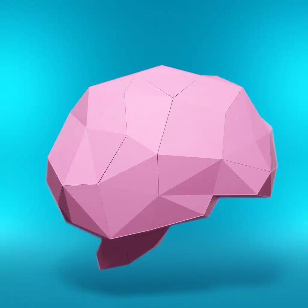 Papercraft Gehirn in 3D-Origami