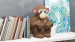 Singe assis en papercraft 3D