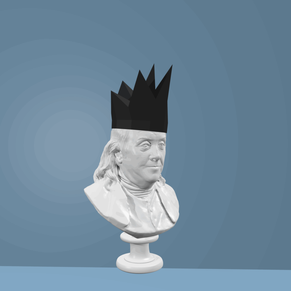 Papercraft Halloween crown en origami 3D