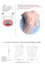 Sculpture femme en papercraft 3D