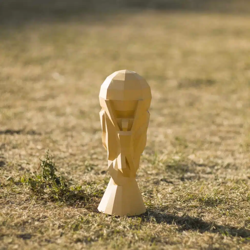 3D-Papercraft Fußballpokal