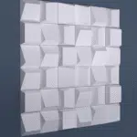 Papercraft 3D geometrisch patroon PDF, 3D-model