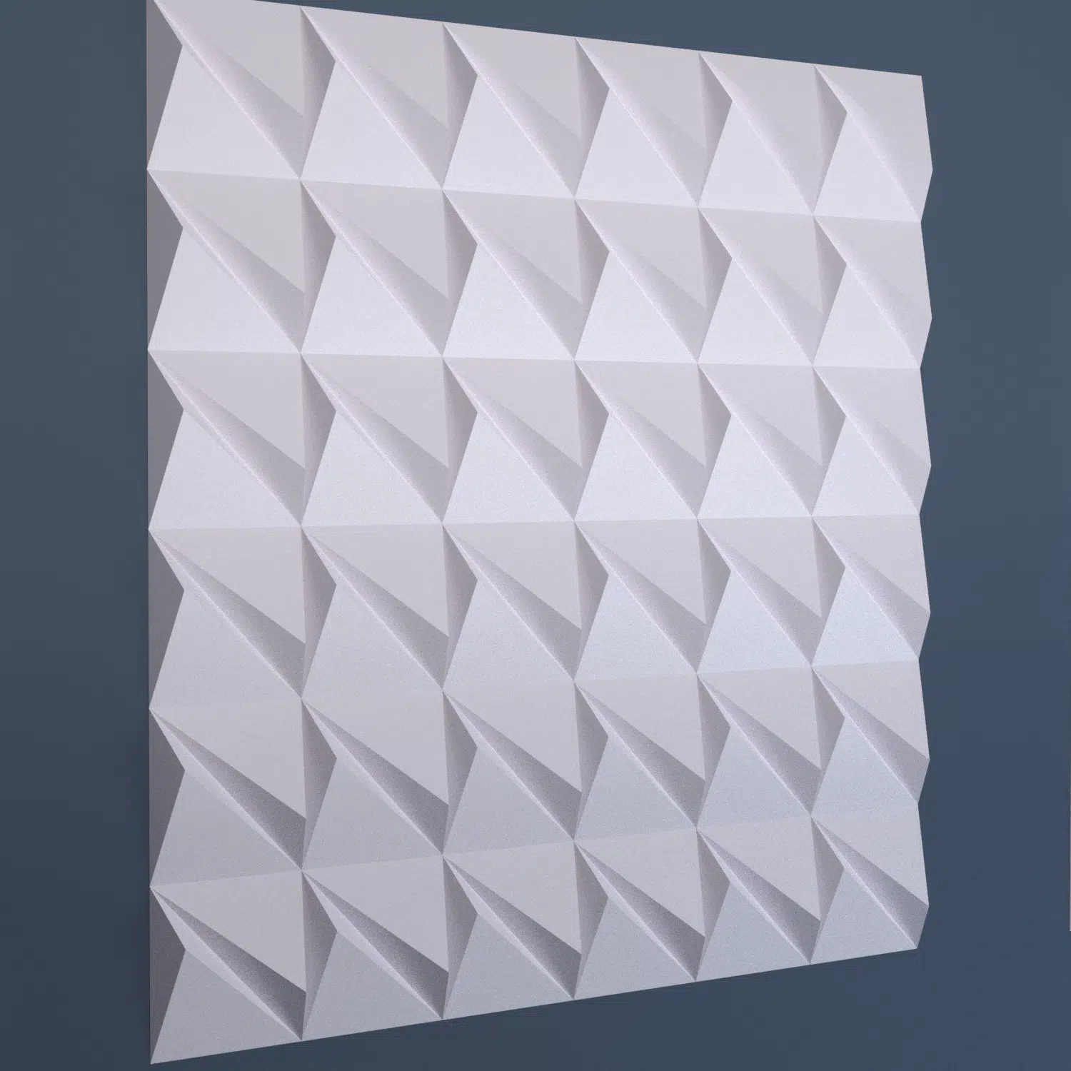 Papercraft murale geometrico 3D, vista laterale