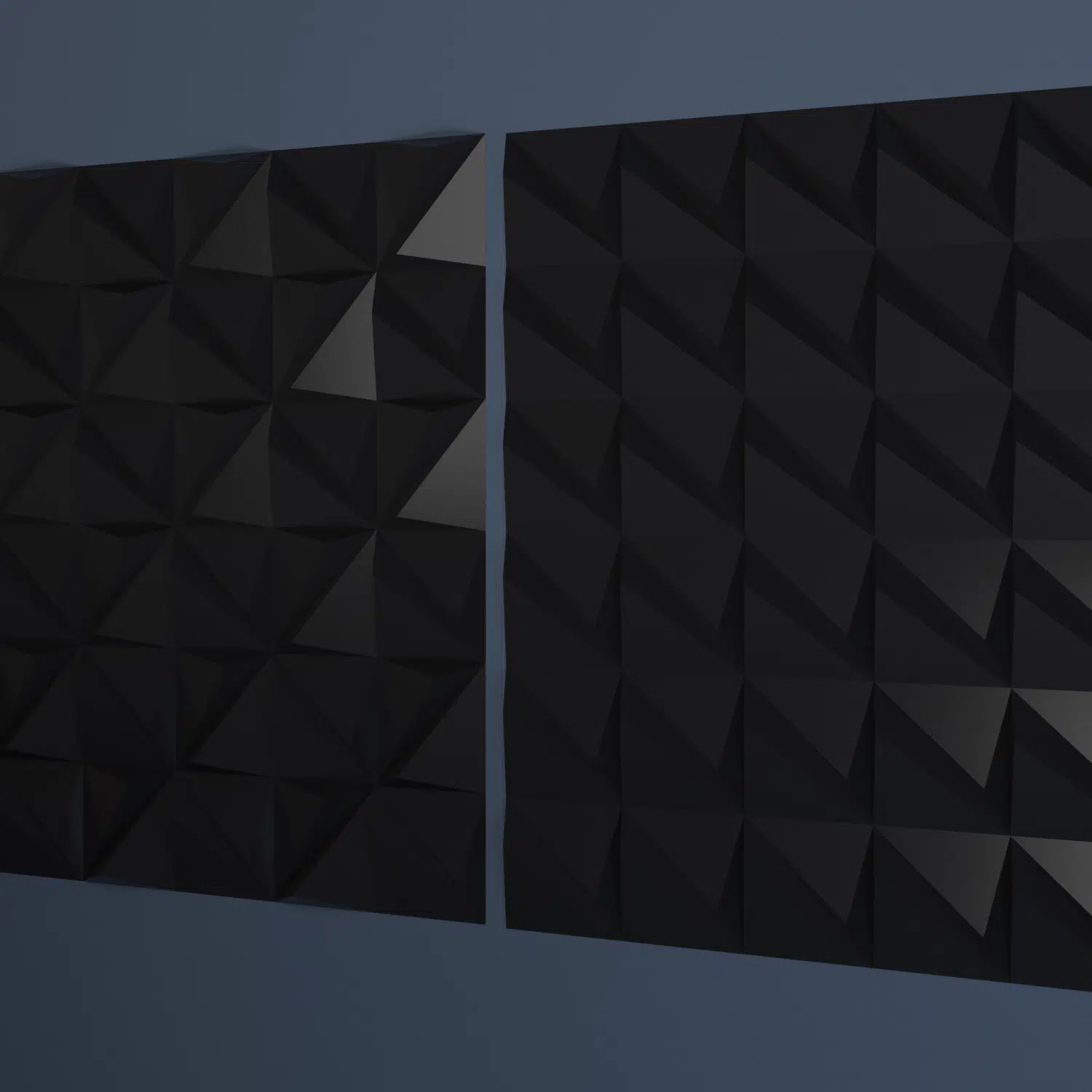 Papercraft murale geometrico 3D, vista 2
