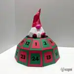 Papercraft adventskalender in origami - Dwergmodel, weergave 3
