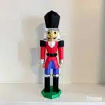 Papercraft kerstkrakeling in 3D-origami, weergave 3
