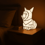 Veilleuse corgi en papercraft 3D