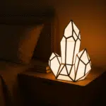 Luce notturna crystal in papercraft 3D