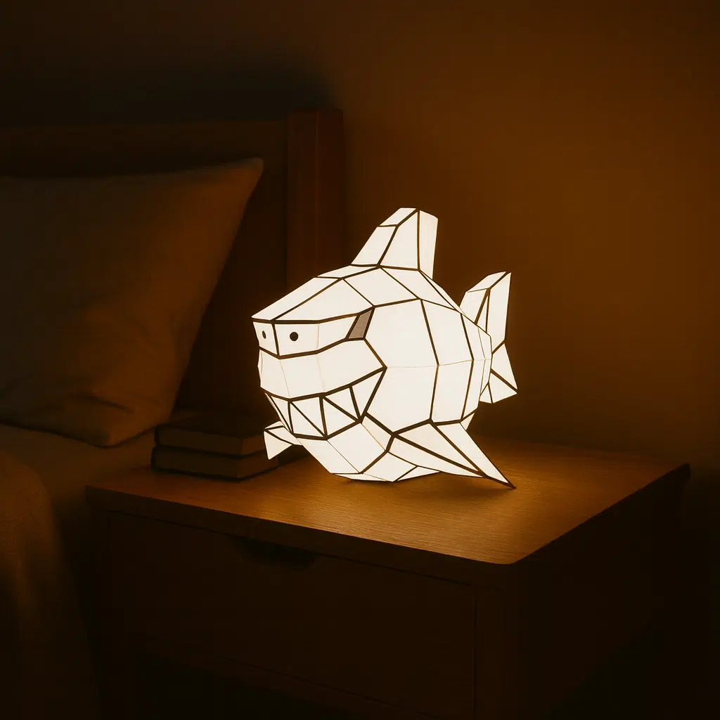 Hai-Nachtlicht aus 3D-Papercraft