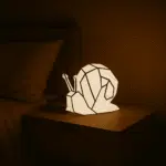 Luce notturna a forma di lumaca in papercraft 3D