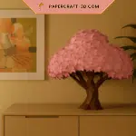 Arbre Sakura en papercraft 3D