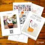 Papercraft boîte pour oeufs de Pâques en forme de poule, vue 5
