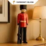 Papercraft de garde royal en origami 3D