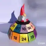 Papercraft adventskalender in origami - Dwergmodel, weergave 4