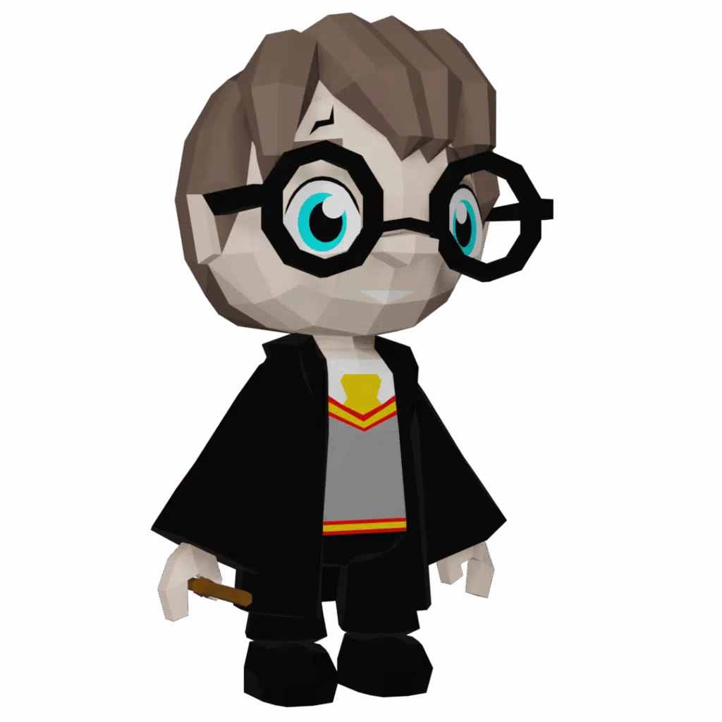 Papercraft de sorcier géométrique en origami