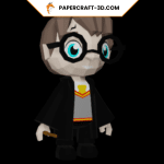 Harry Potter en papercraft 3D