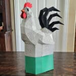 Papercraft of sea turtle in 3D origami