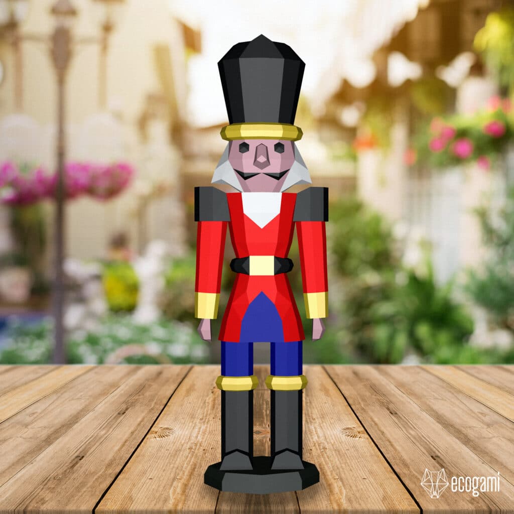 Papercraft of a sea turtle swimming in 3D origami