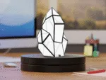 Luce notturna crystal in papercraft 3D