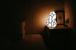 Luce notturna crystal in papercraft 3D