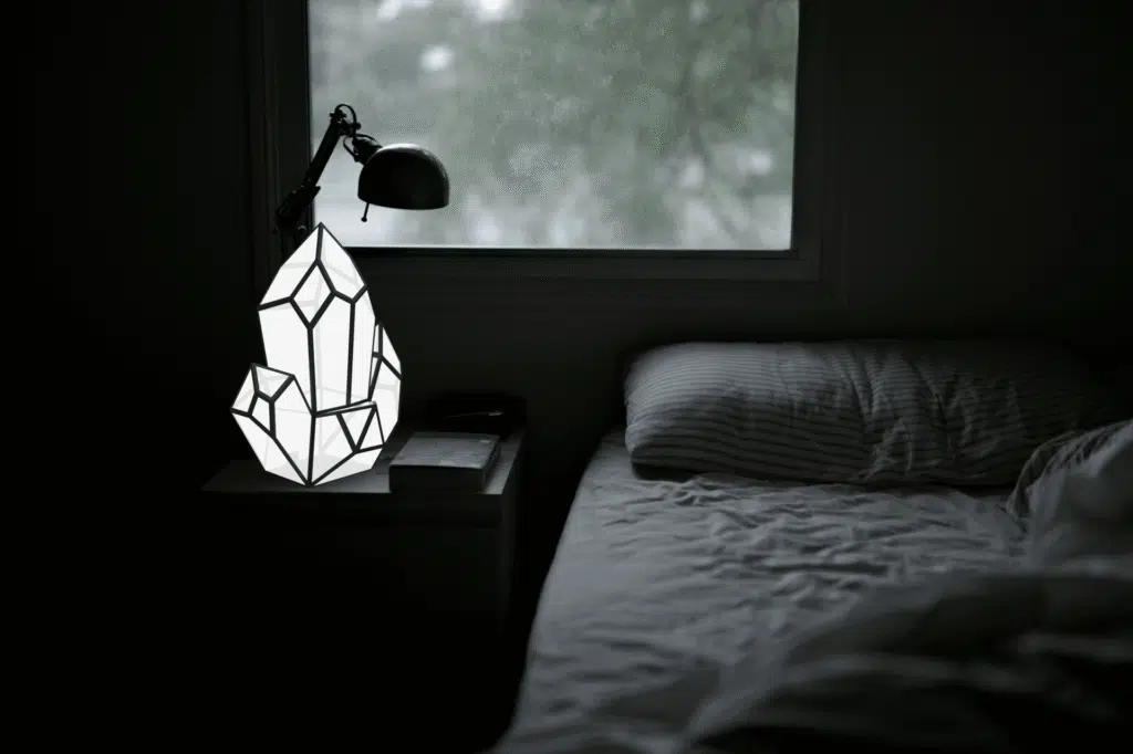 Kristall-Nachtlicht aus 3D-Papercraft