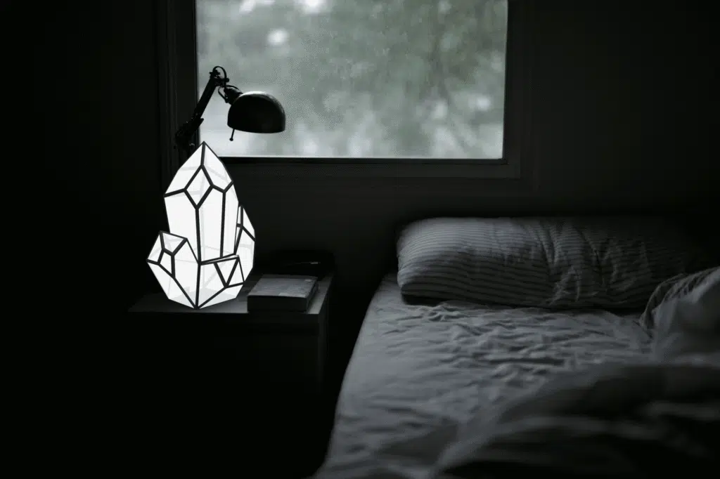Luce notturna crystal in papercraft 3D
