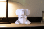 3D Papercraft Elephant Night Light