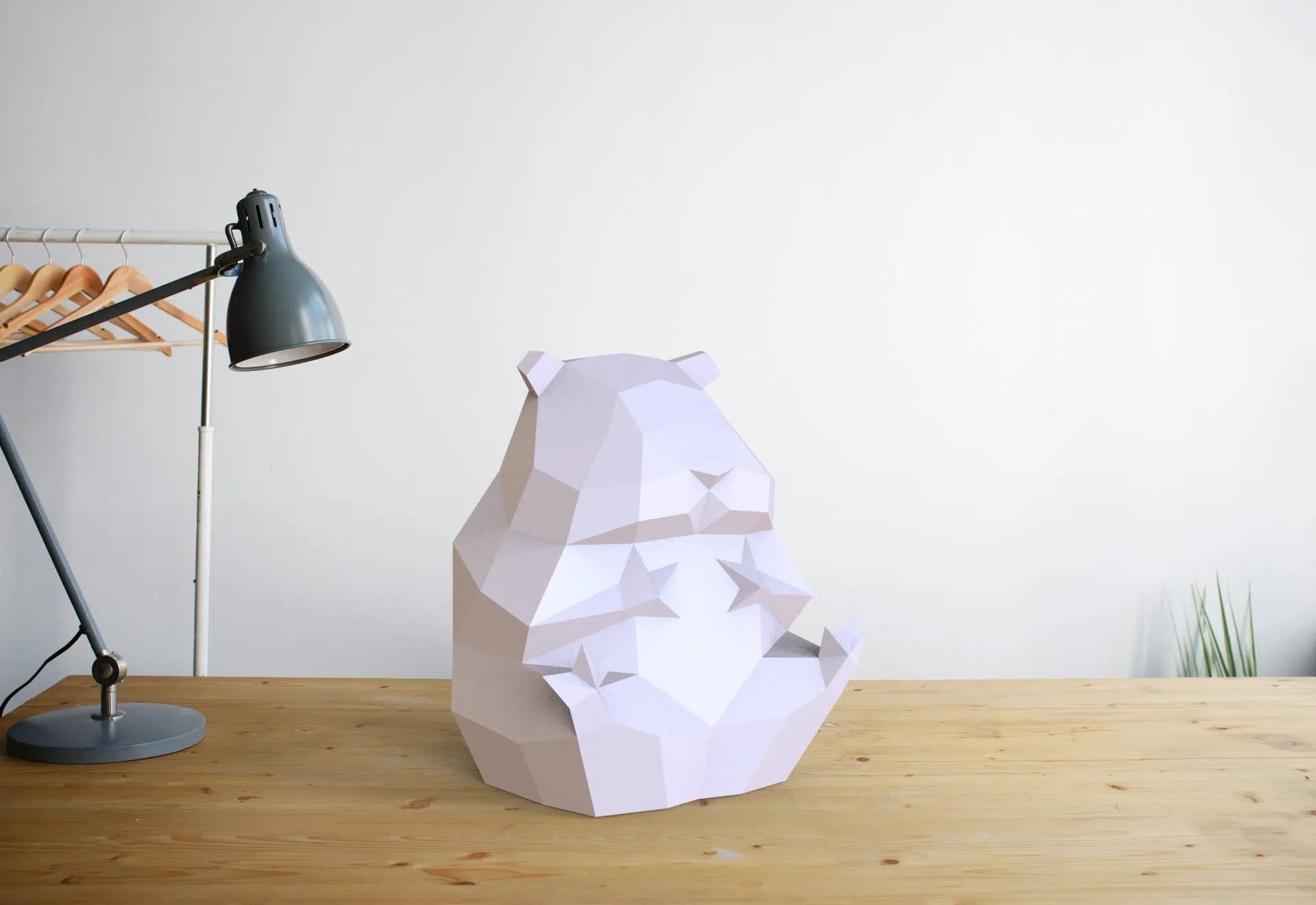 Veilleuse hamster en papercraft 3D, vue 10