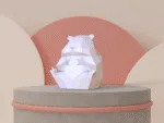 Hamsterlamp in 3D-papercraft, weergave 9