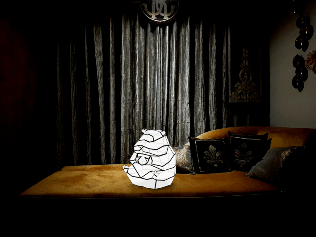 Veilleuse hamster en papercraft 3D