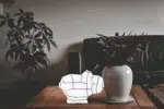Luce notturna ippopotamo in papercraft 3D