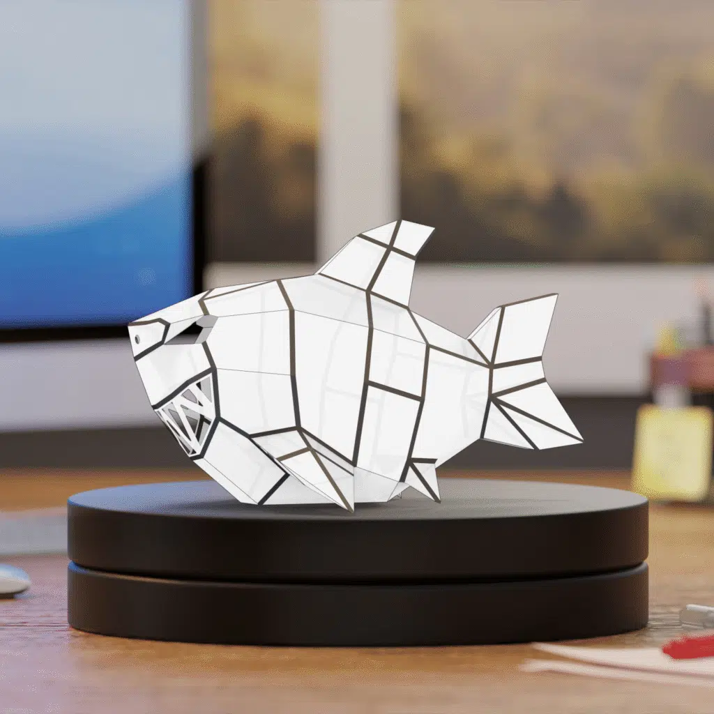 Veilleuse requin en papercraft 3D