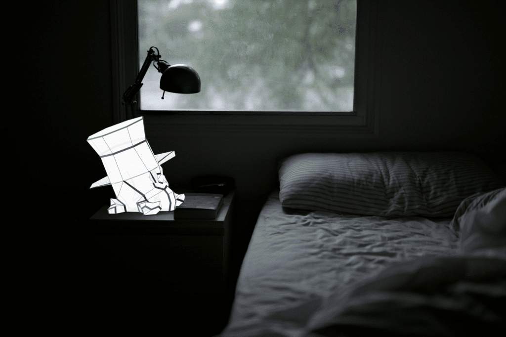 Veilleuse crâne en papercraft 3D