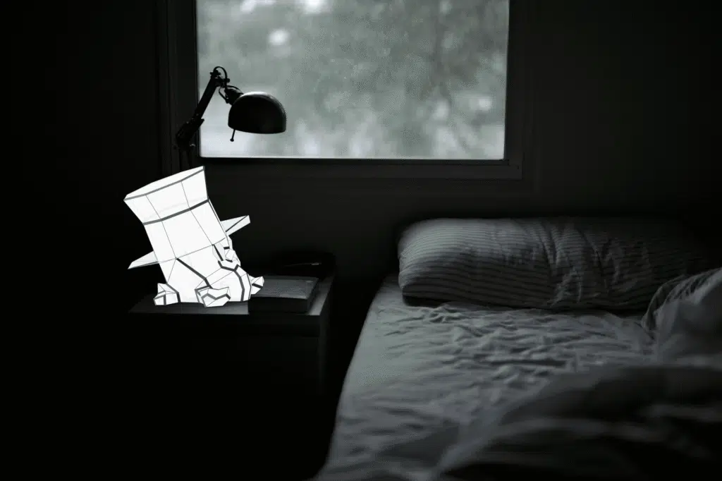 Luce notturna teschio in papercraft 3D