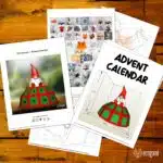 Papercraft adventskalender in origami - Dwergmodel, weergave 6