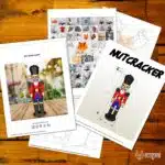 Papercraft kerstkrakeling in 3D-origami, weergave 6