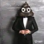 Papercraft máscara do Emoji Cocô em origami