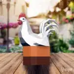 Papercraft boîte pour oeufs de Pâques en forme de poule, vue 4