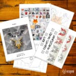 Papercraft of a bat in 3D origami