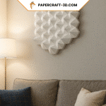 Décoration mural ronde en papercraft 3D