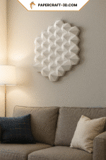 Décoration mural ronde en papercraft 3D