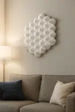 Décoration mural ronde en papercraft 3D